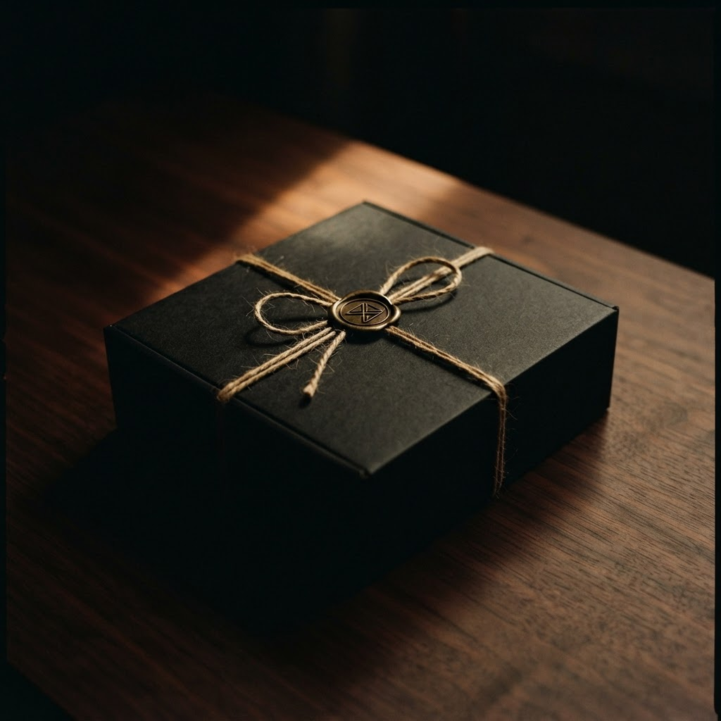A sealed MA;NE Society box — its contents a surprise until it arrives